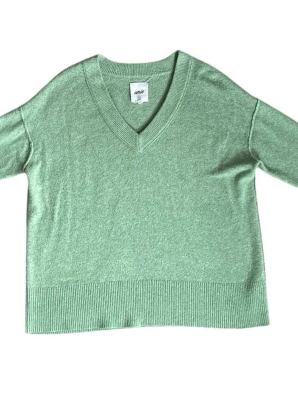 Aerie Oversized Sweater Green Size Extra Small